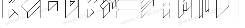 Korean CUBE字体转换